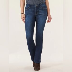 Democracy "Ab"solution High Rise Cascading "D" Itty Bitty Boot Petite Jeans
